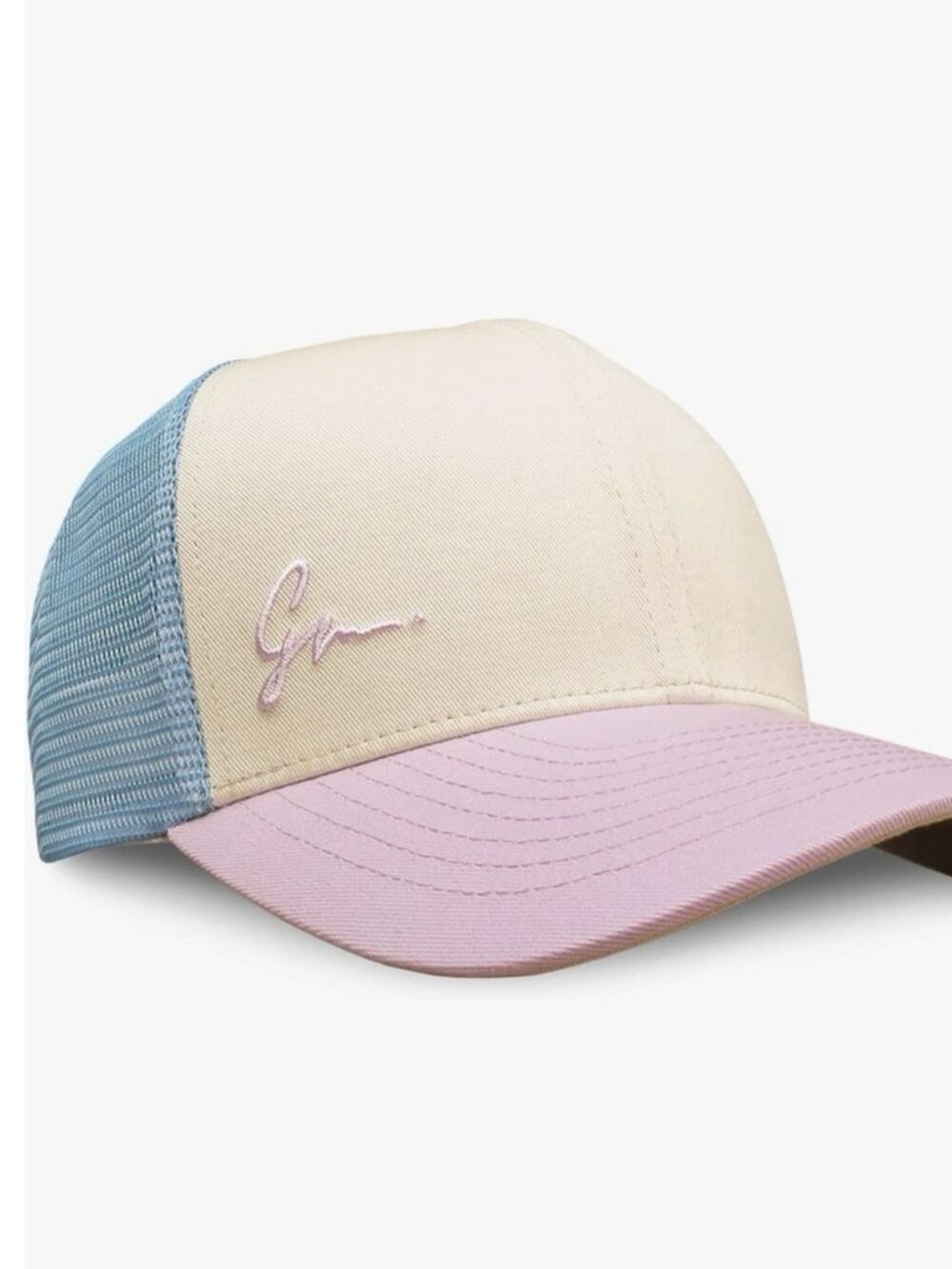 Grace Folly Womenβs Trucker Hat Snapback Mesh Cap Lavender Teal Beige